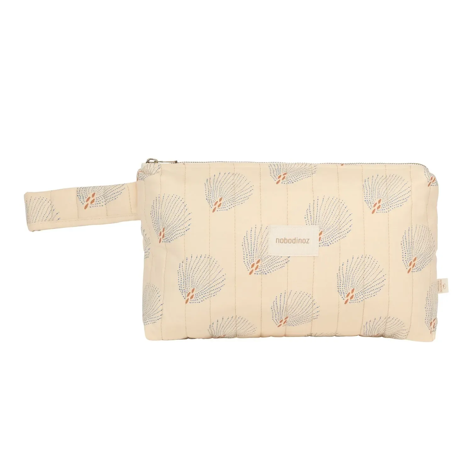 "Nobodinoz STORIES Kosmetiktasche, Kulturtasche, 30 x 18 x 7 cm, Farbe: Blauer Gatsby/ Creme image"