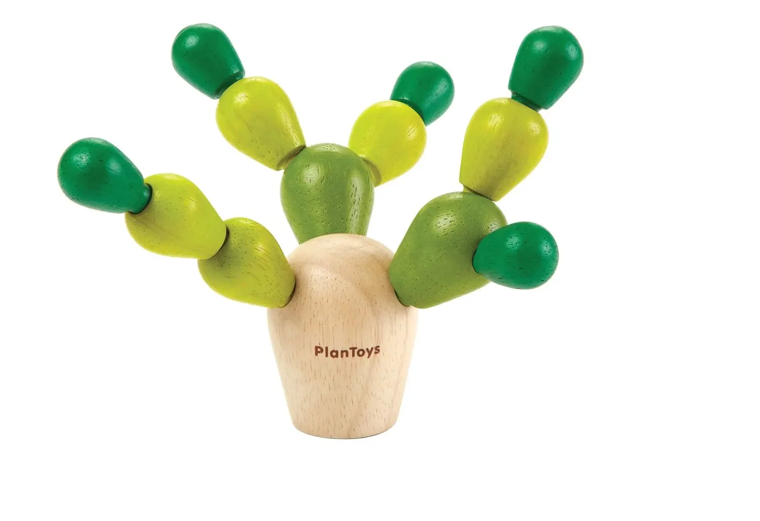 "Plan Toys - Balancespiel - PlanMini Balancing Kaktus, Gummibaumholz image"