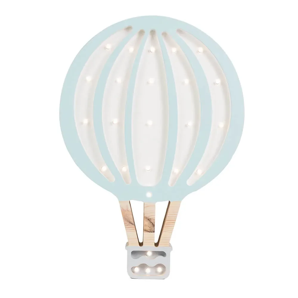 little lights Led Deko Kinderlampe Heissluftballon hellblau