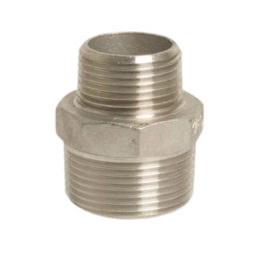 "Gewindefitting Edelstahl Reduziernippel 1 1/2" AG x 1 1/4" AG image"