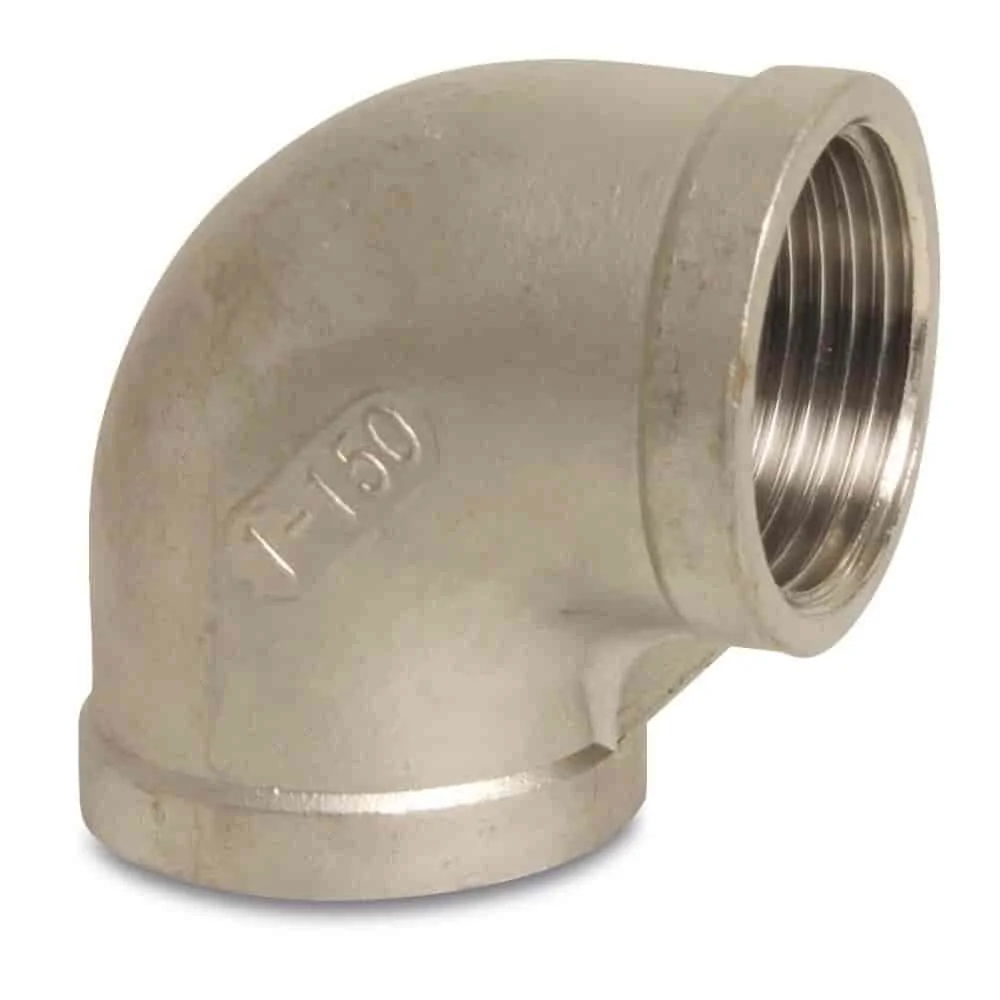 "Edelstahl Winkel 90 Grad, Gewindefitting, 1 1/2\" IG image"