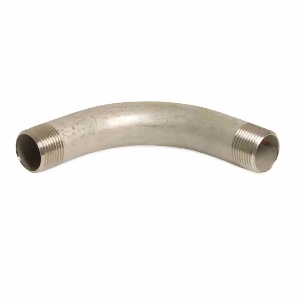"Edelstahlfitting, Gewindefitting Edelstahl, Bogen 90 Grad, 3/4 Zoll AG image"