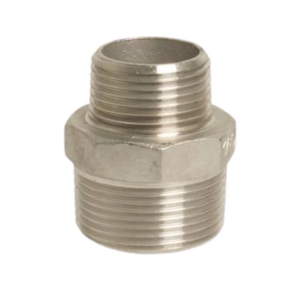 "Gewindefitting Edelstahl Reduziernippel 1/2" AG x 3/8" AG image"