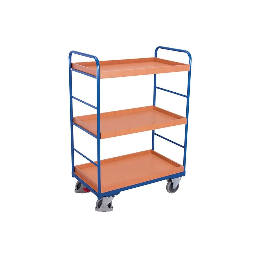 "Etagenwagen hoch 3 Tabletts 250 kg Traglast Typ L + EasySTOP image"