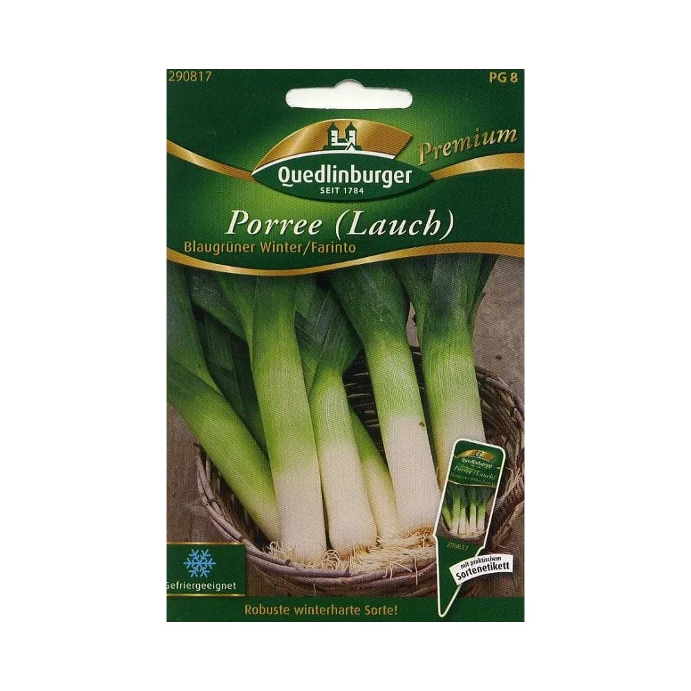 "Porree 'Blaugrüner Winter Farinto', Winterhart, Lauch Pflanzen image"