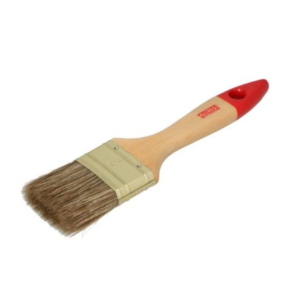 "Acrylfarben Pinsel, Flachpinsel 50mm, Pinsel mit Naturborsten image"