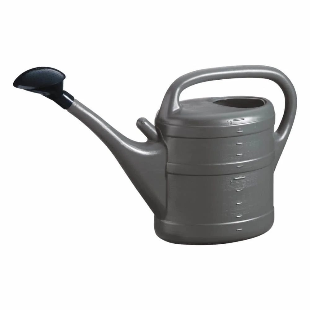 "Gießkanne 10 Liter, anthrazit, Kunststoff, Garten, mit Brause image"
