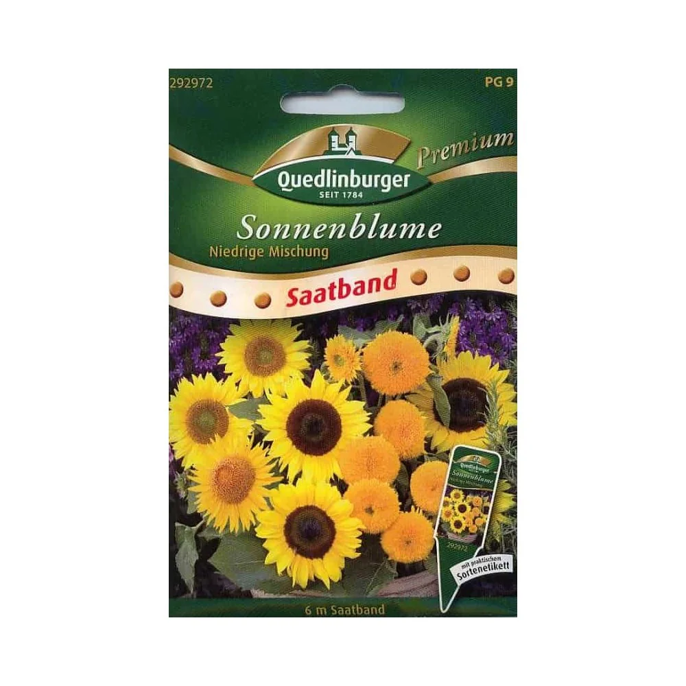 Sunflower seed tape, short variety mix