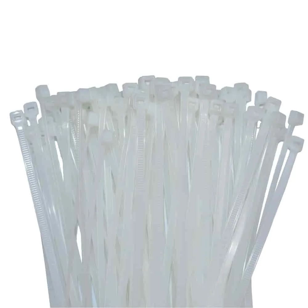 "Kabelbinder 100 Stk. 300x7,6mm, Natur Weiß, PA6.6, Industrie Qualität image"