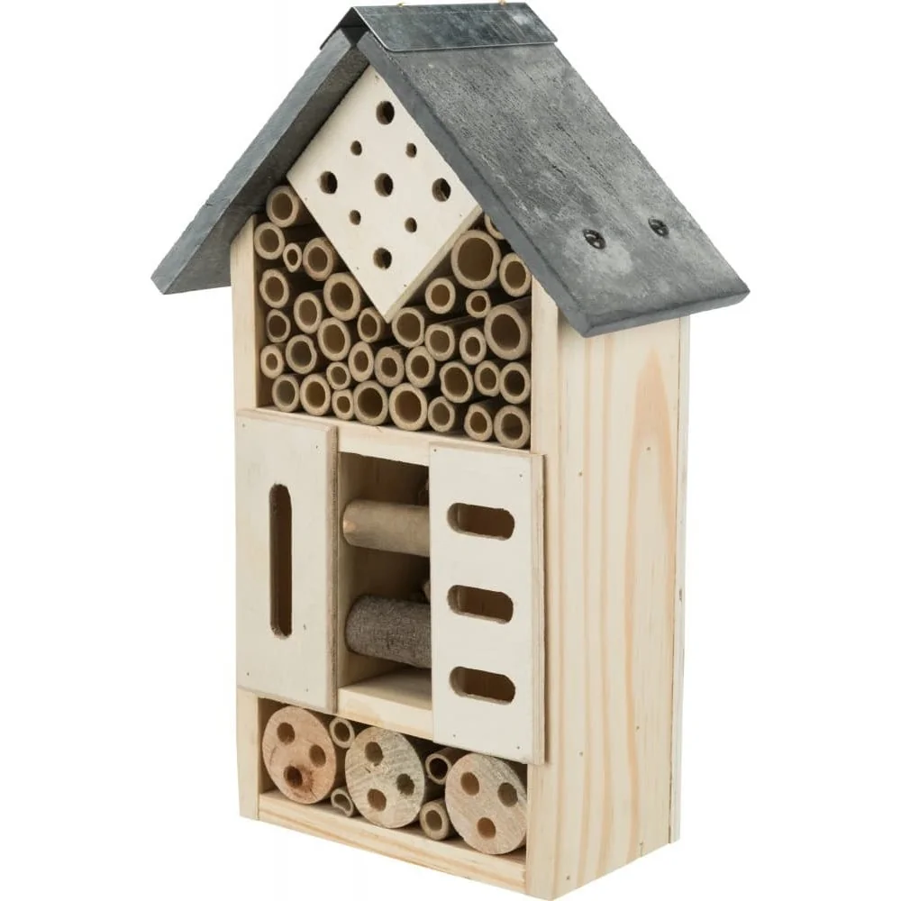 Insektenhotel Kiefernholz Schiefer