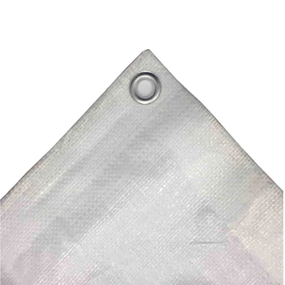 "Abdeckplane 8x10m, 180g/m², (80m²), wasserdicht, UV-stabil, weiße Plane image"