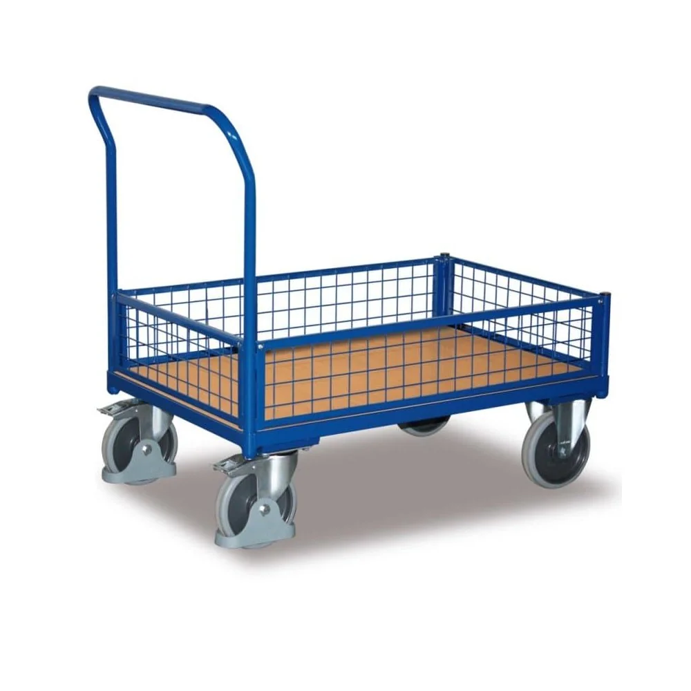 Drahtgitterwagen, Gitterwagen, Kastenwagen, 400 kg Traglast, EasySTOP