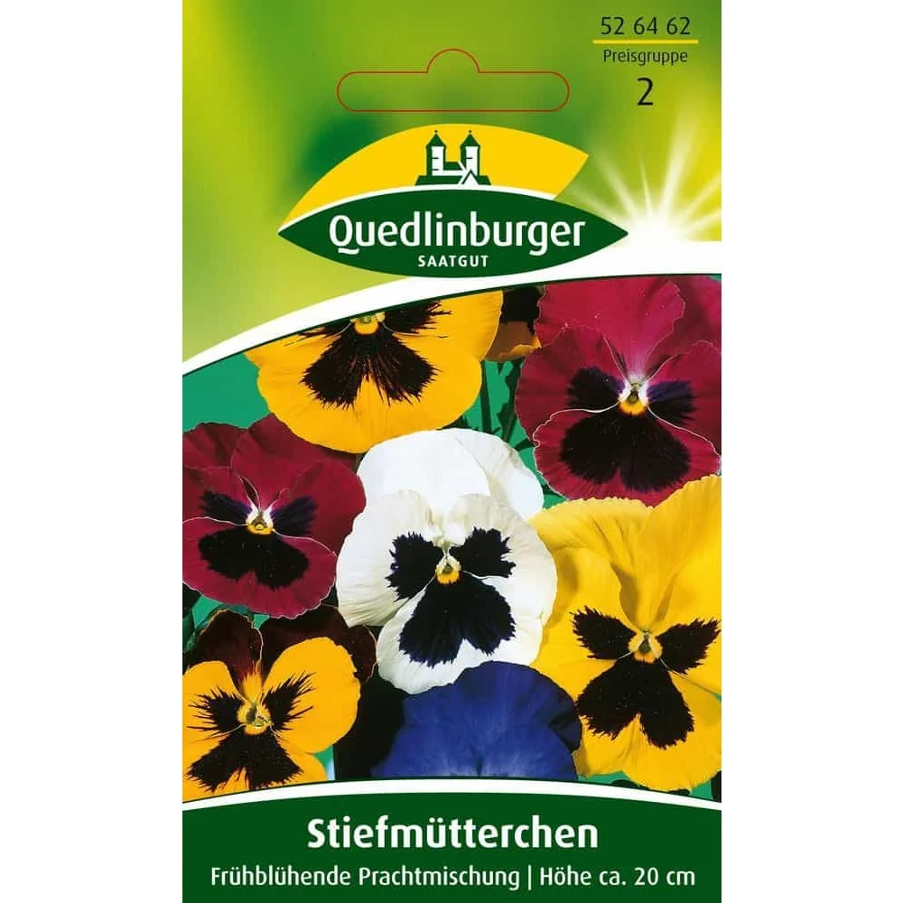 "Stiefmütterchen Mischung, Frühblüher, Bunte Balkonblumen image"