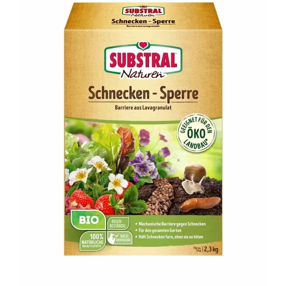 Schneckensperre aus Lavagranulat