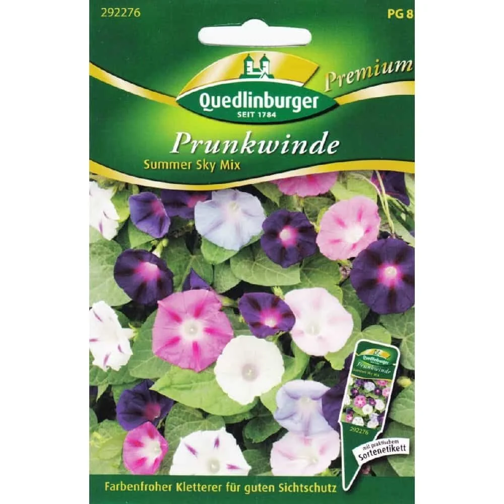 "Prunkwinde, Kletterpflanze, Summer Sky Mix, einjährige Kletterpflanze image"