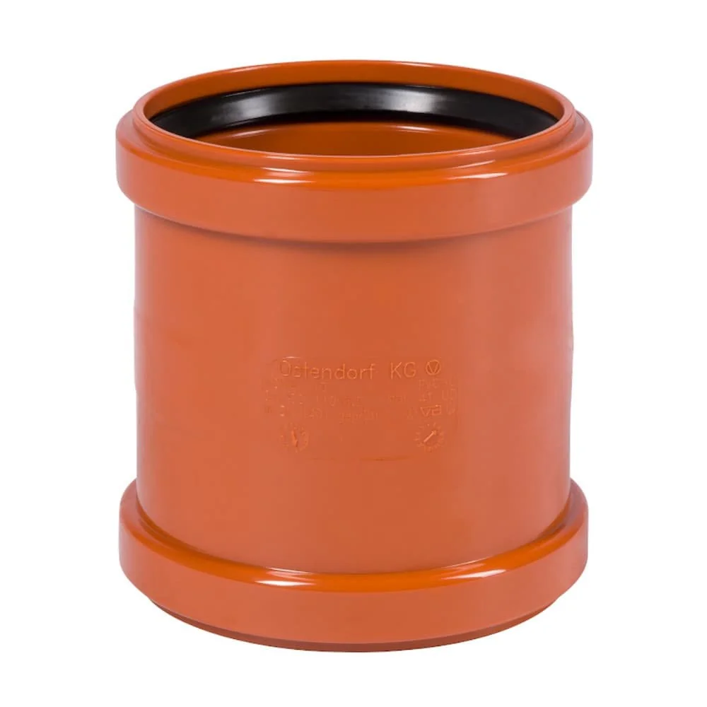 "KG Rohr 160, Doppelmuffe DN 160, Abwasserrohr image"
