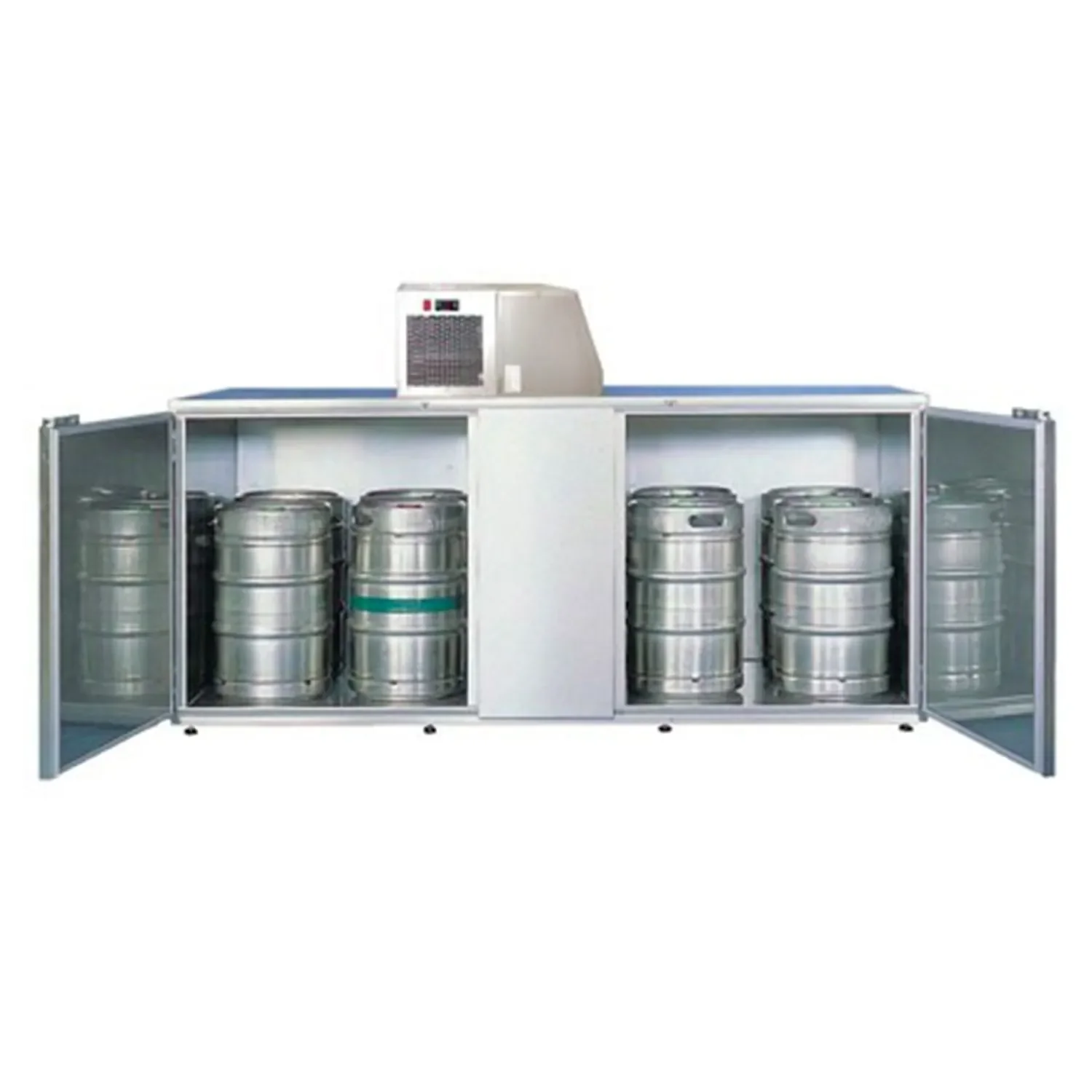 Fasskühler, Fassvorkühler für 10 KEG Fässer, verzinktes Stahlblech
