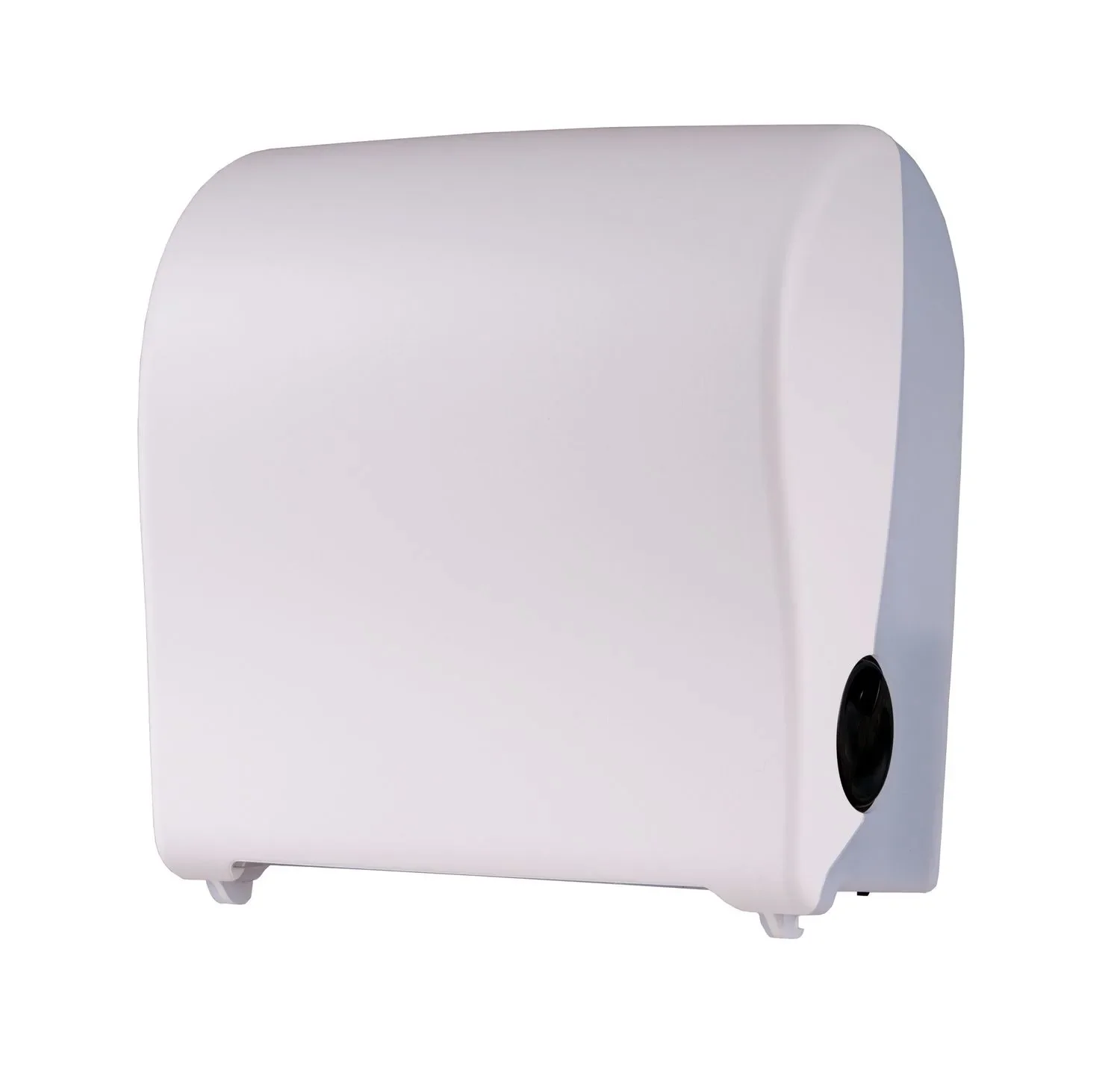 "Papierhandtuchspender, Papierhandtuchhalter, Handtuchrollenspender - PQSAutK, Mini, Kunststoff, Weiß image"