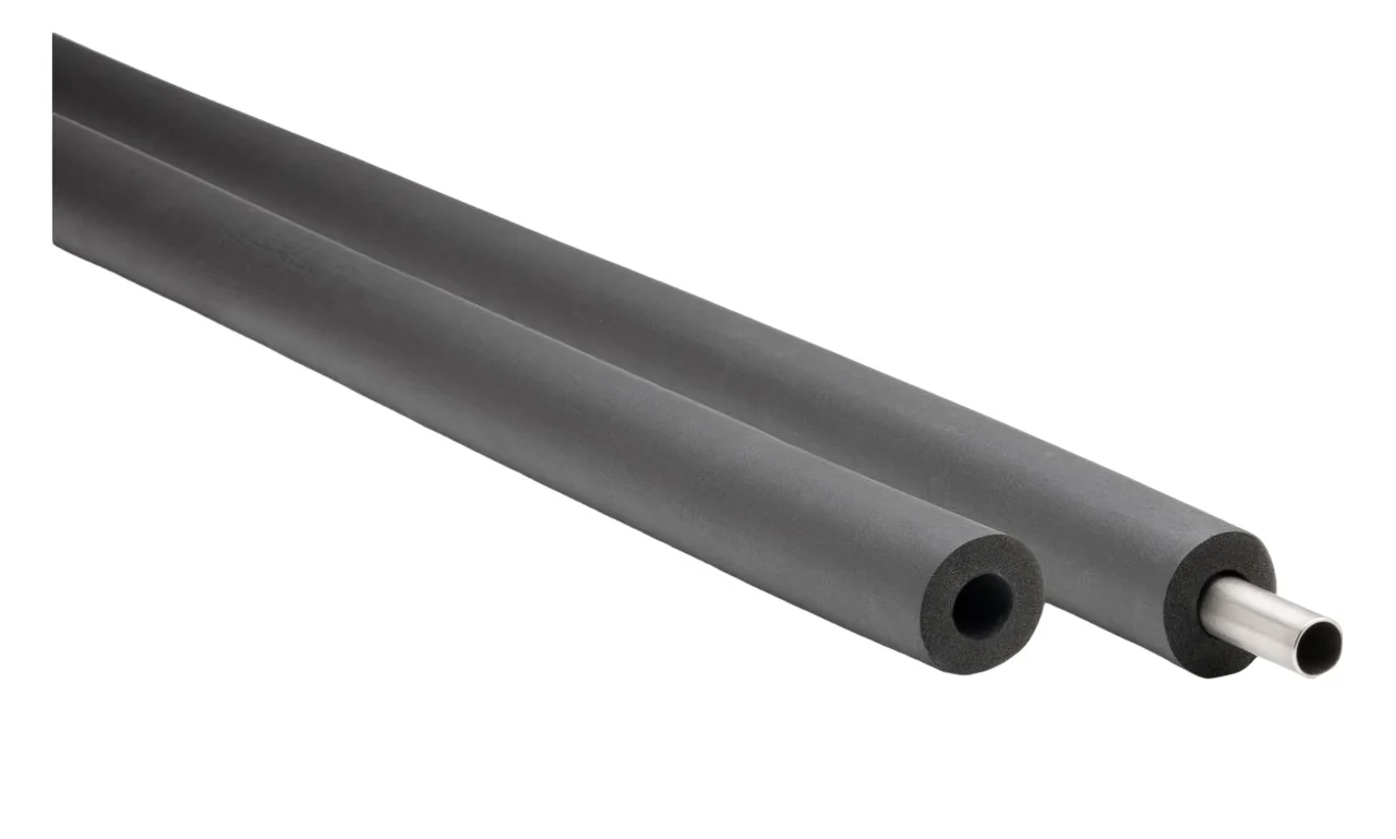 "AEROFLEX® SH Rohrisolierung, Rohrdämmung - 2m, Flexibler Dämmstoff aus Geschlossenzelligem Schaum Kautschukbasis, Schwarz - 18 x 10 mm image"