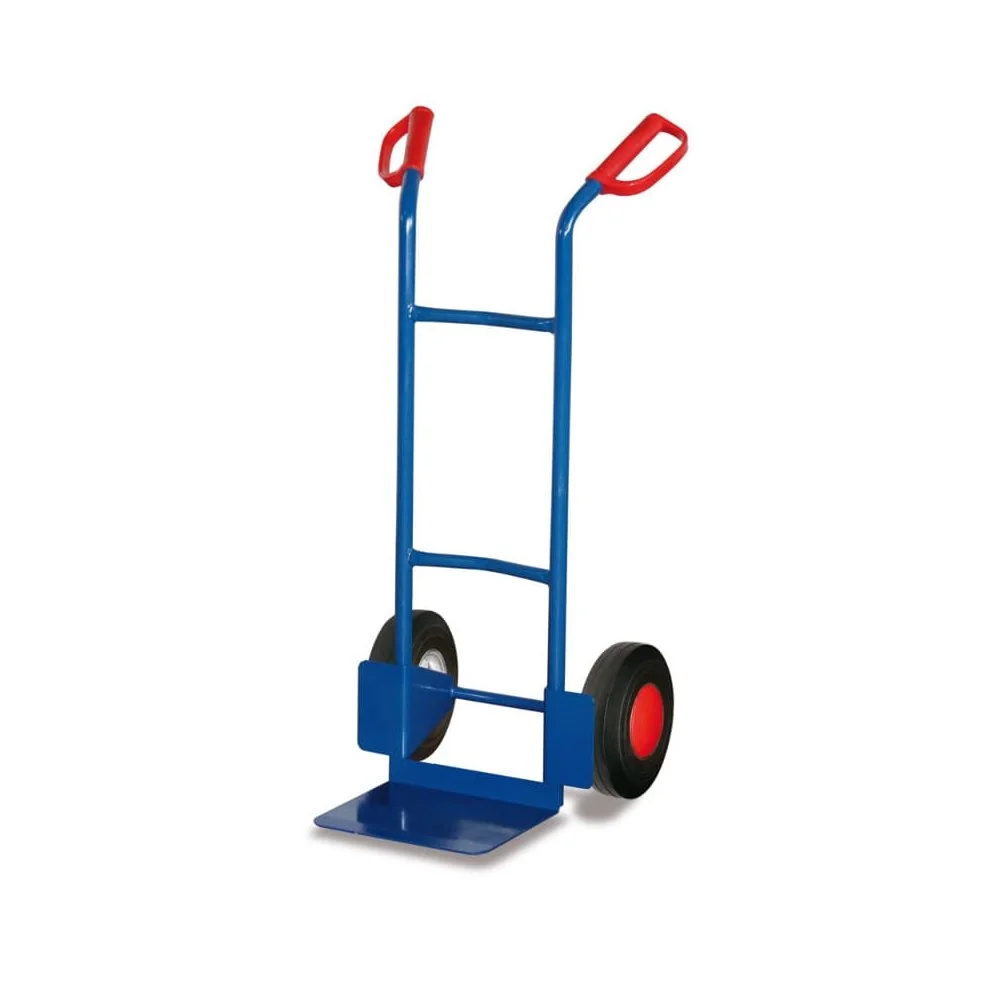 Sackkarre 200 kg, Stahlrohr, Vollgummi, 570x530x1105 mm