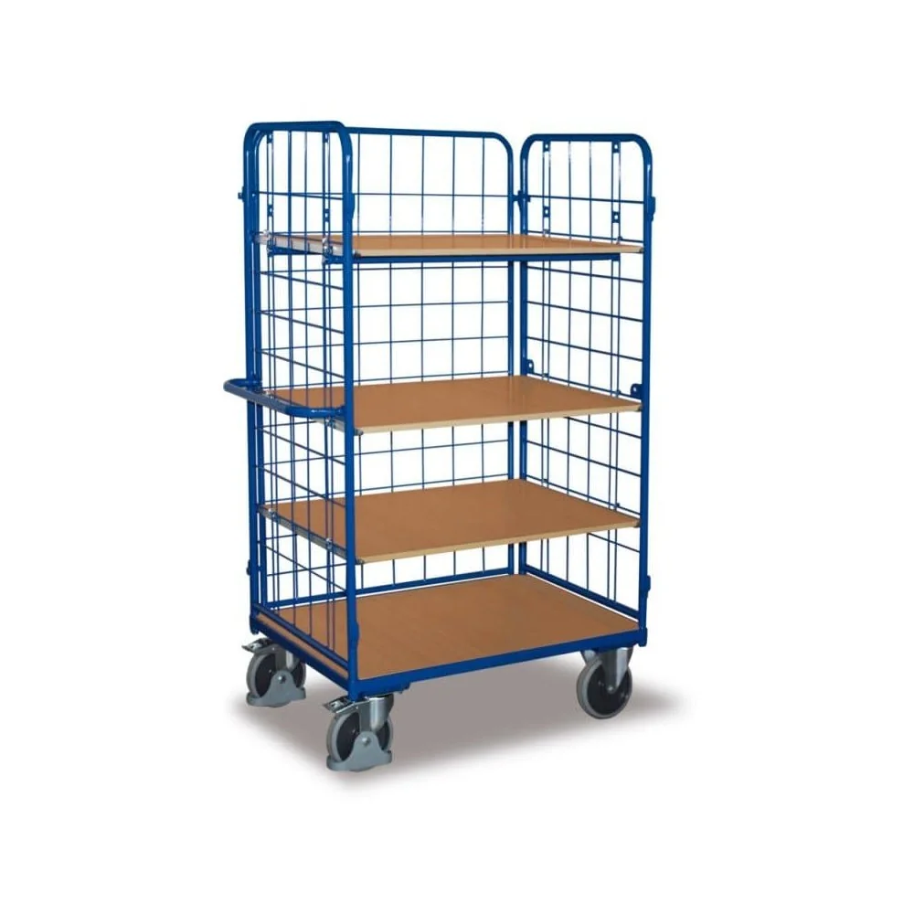 "Dreiwandwagen,  Paketwagen mit 4 Böden, 400 kg Traglast, EasySTOP image"
