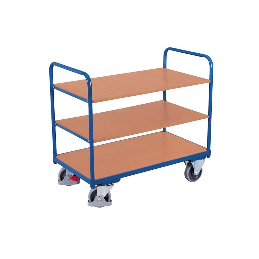 "Etagenwagen mit 3 Böden 250 kg Traglast Typ XL + EasySTOP image"