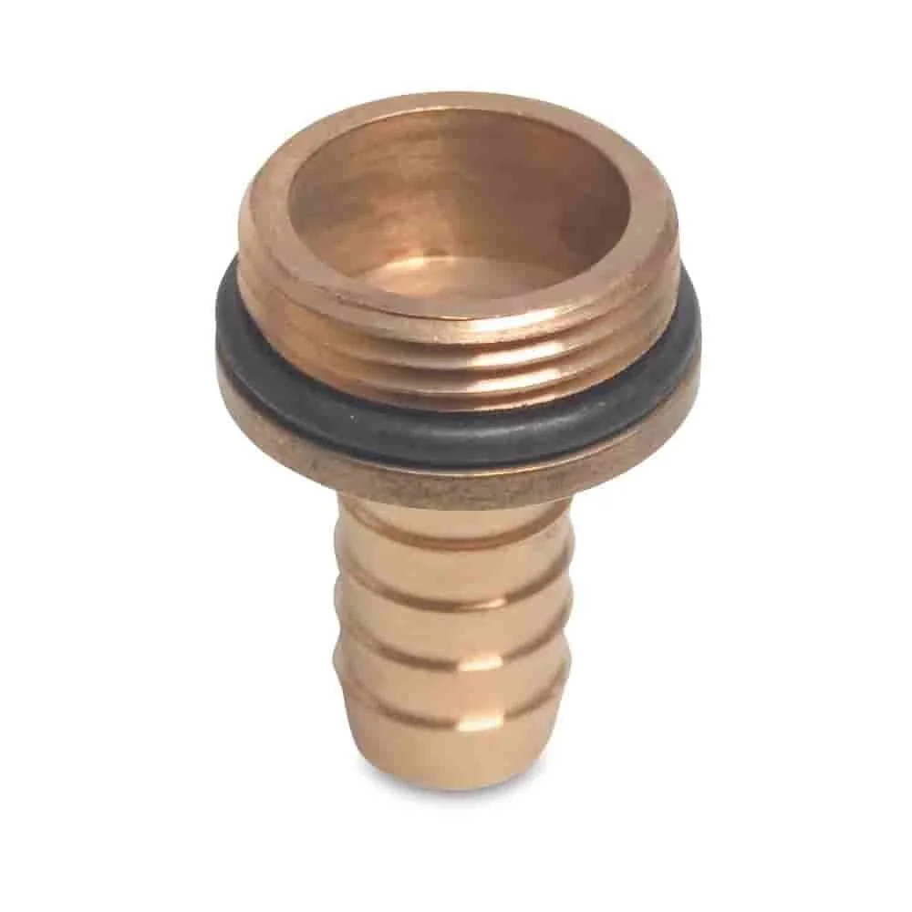 Messing Schlauchtülle mit O-Ring 1' AG x 25 mm Tülle