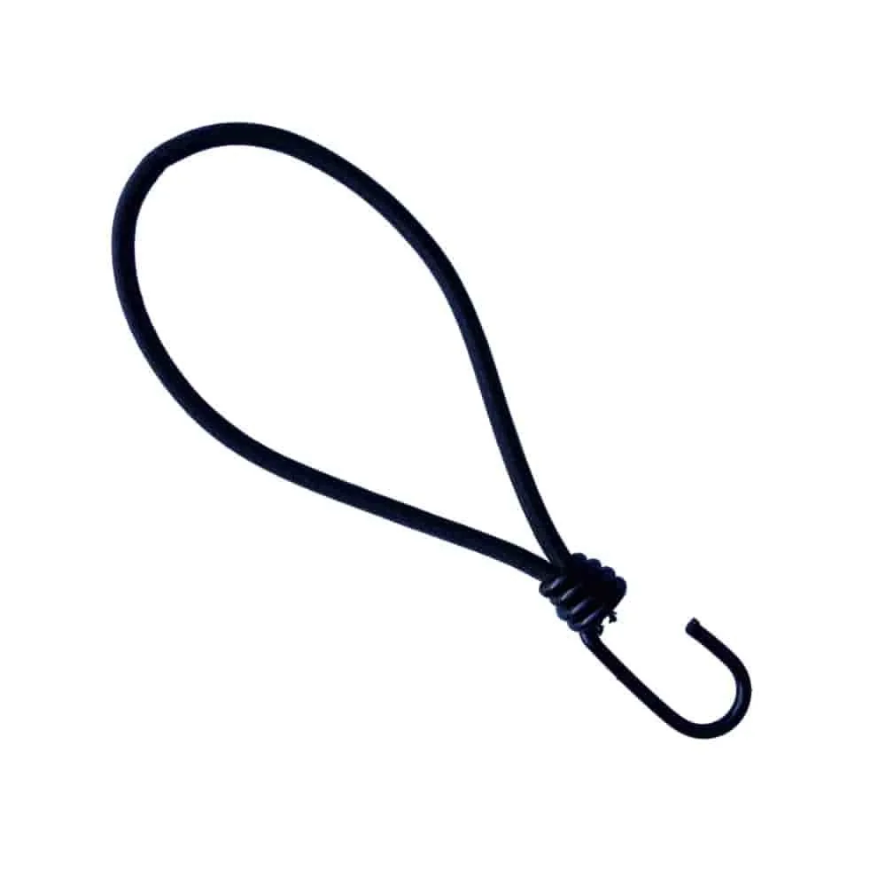 "Expanderhaken 6mm x 25cm, Spanngummi Haken, Schwarz image"