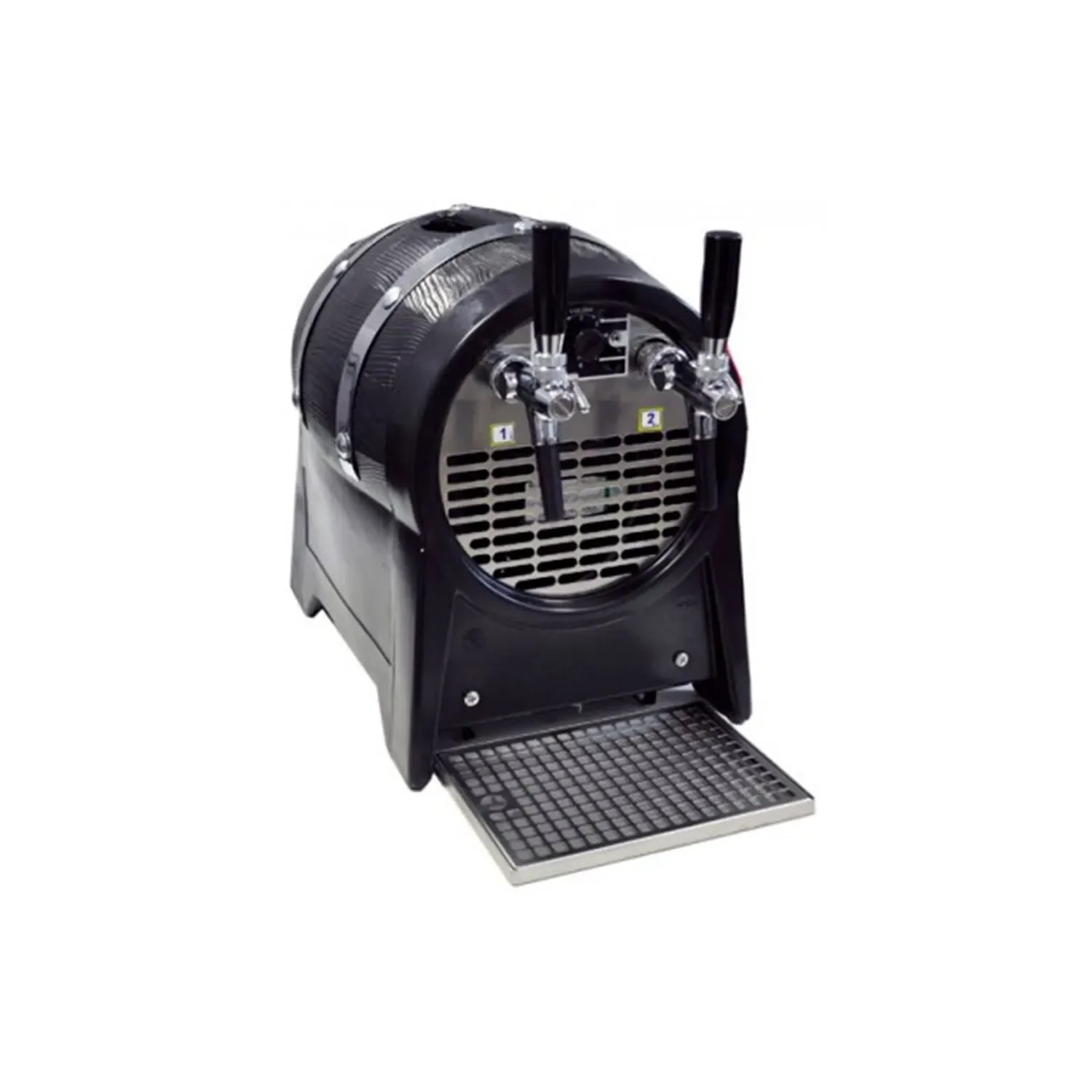 "Durchlaufkühler Bier, Durchlaufkühler, Bierzapfanlage, Bierkühler, Trockenkühlgerät, Partyfass - mit Zierringen, 2 Hähne, 60 l/Std image"