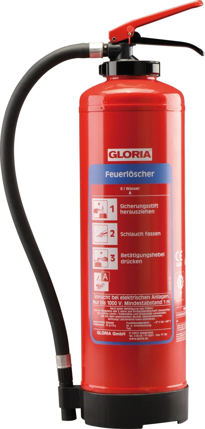 "Feuerlöscher, Wasserlöscher W6EASY - Der kompakte und umweltfreundliche Feuerlöscher für die Brandklasse A image"