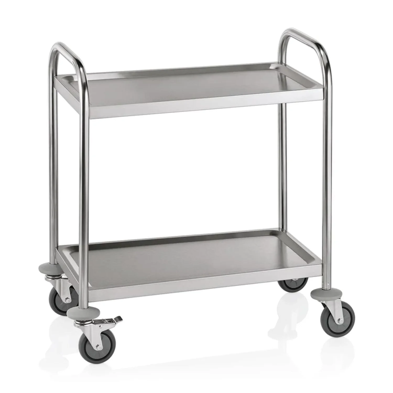 "Servierwagen mit 2 Borden, 70,5x41x84 cm, Edelstahl image"