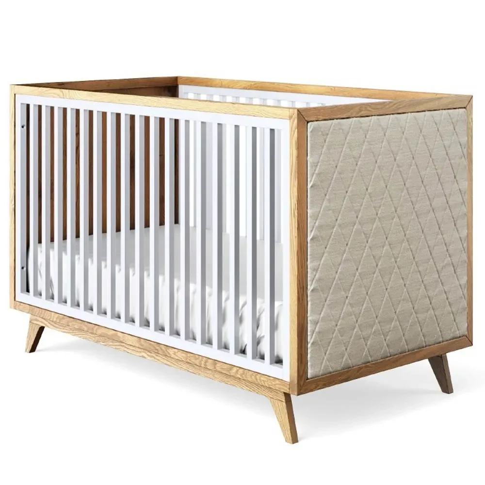 "Romina Uptown Babybett gepolstert image"