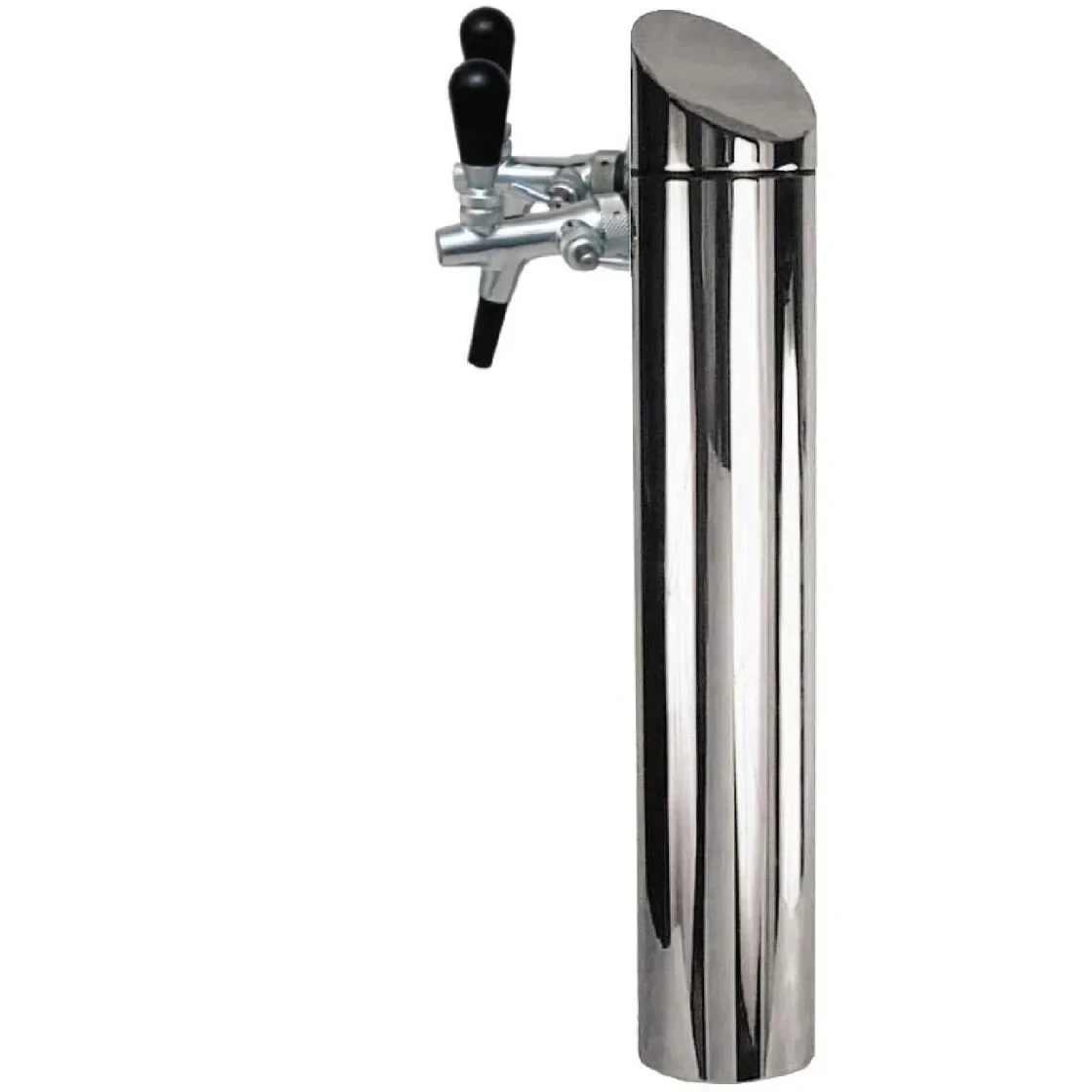 Schanksäule Modell Tower matt gebürstet 2-leitig
