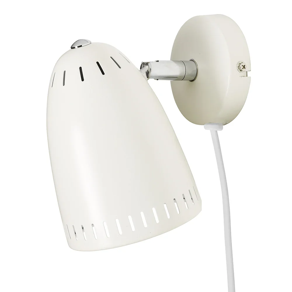 "Superliving Wandlampe Metall "Dynamo" kurz matt weiss image"