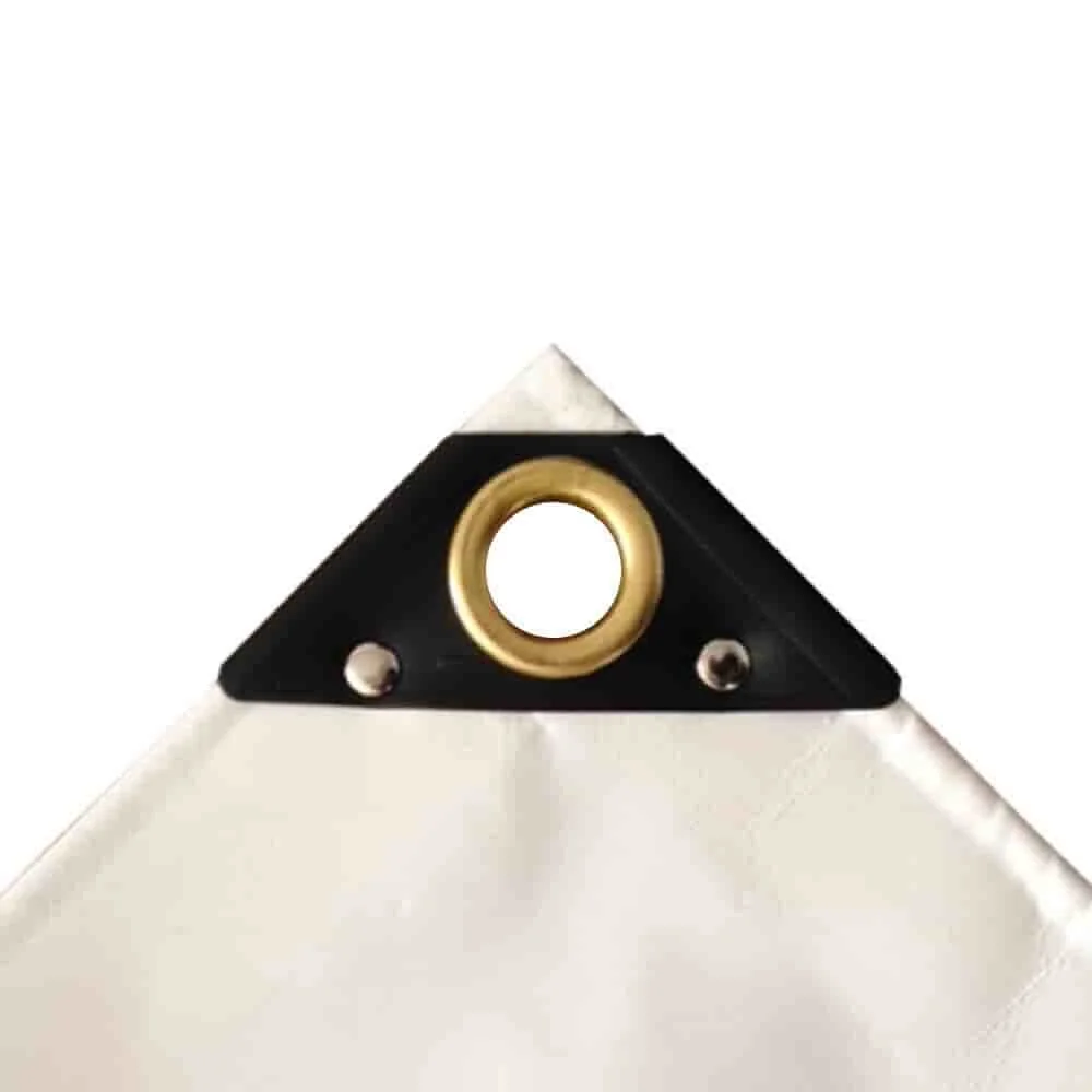 "Abdeckplane 650 g/m², PVC Plane, 4 x 6m (24m²), weiß, wasserdicht image"