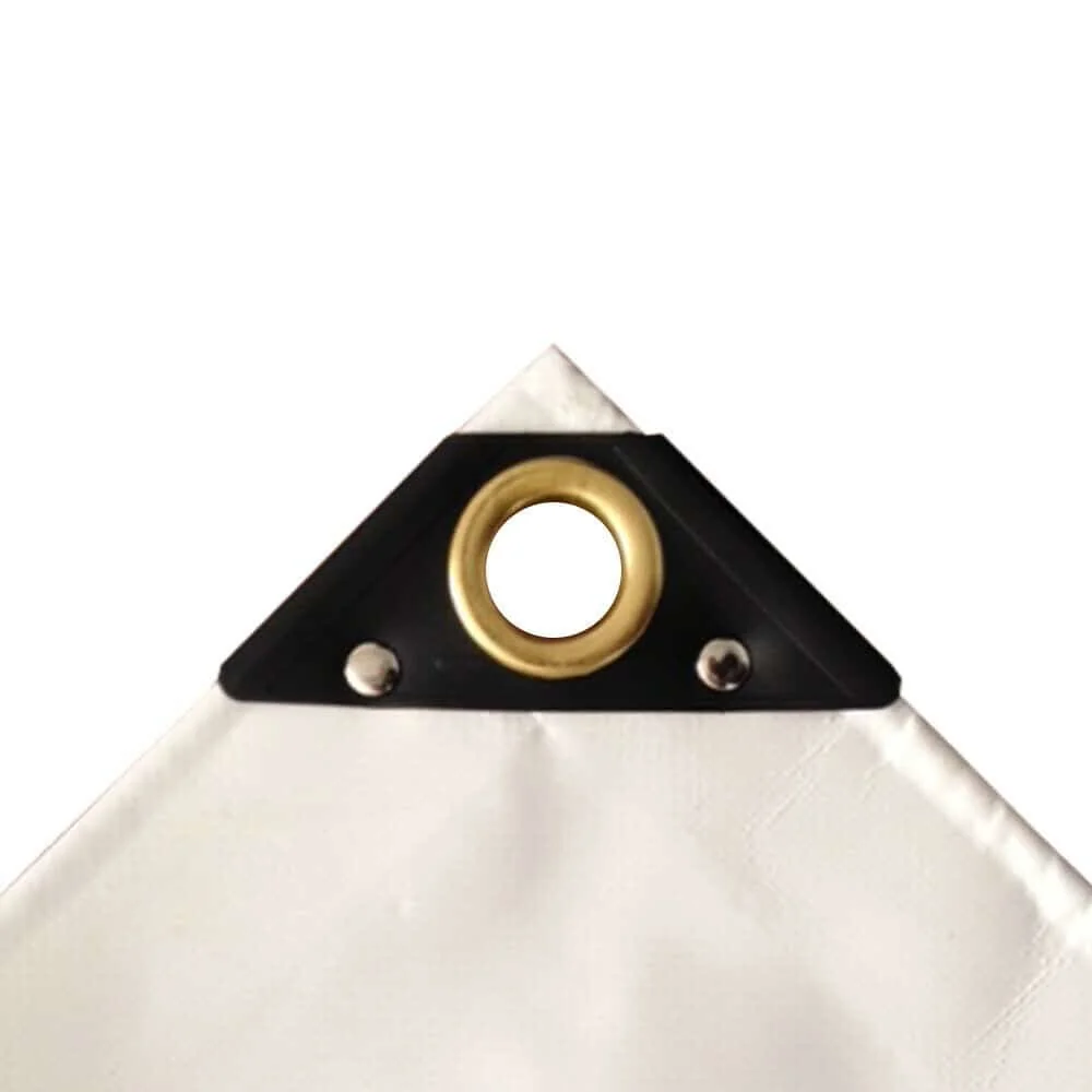 "weiss 650 g/m² PVC 4 x 8m (32m²)  Plane image"