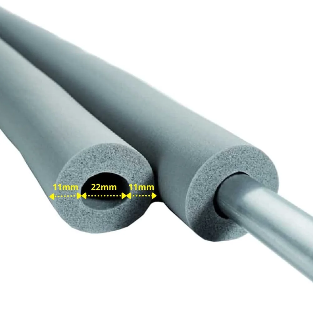 "Rohrisolierung 22mm, Kautschuk, 2m, Heizungsrohr Isolierung, 10mm, Schwarz image"