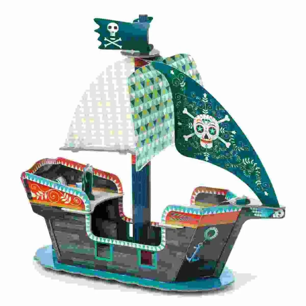 "Djeco Kinder Spielzeug Piratenschiff image"