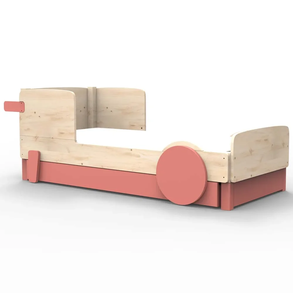 Mathy by Bols Einzelbett Discovery mit Bettschublade, coral