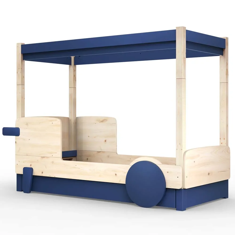 "Mathy by Bols Himmelbett "Discovery" mit Bettschublade, Farbe Elemente: atlantic blue image"