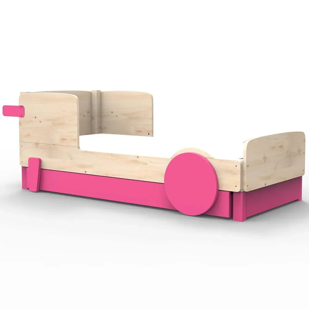"Mathy by Bols Einzelbett "Discovery" mit Bettschublade, Farbe Elemente: summer pink image"