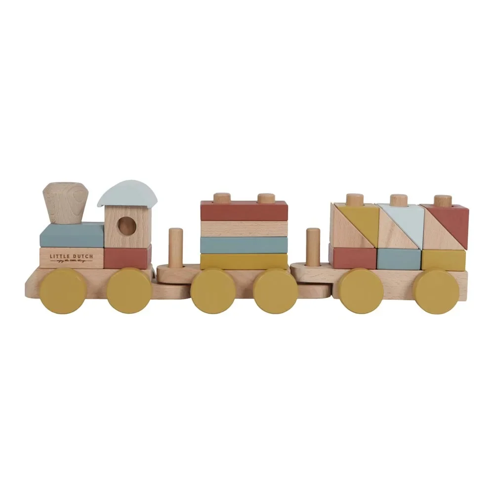 Little Dutch Holzeisenbahn mit Steckklötzen