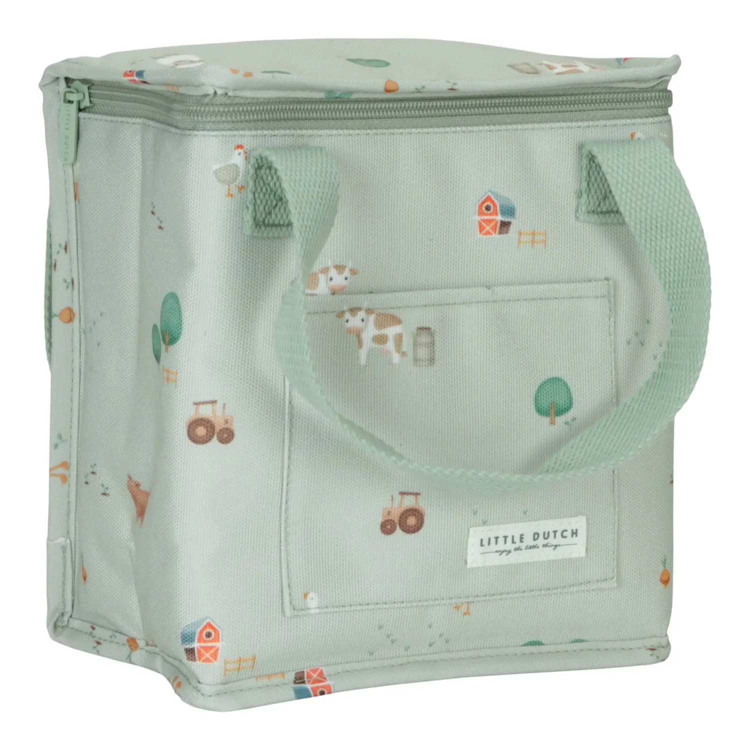 "Little Dutch Kühltasche, Thermosack - Little Farm, Kinder Lunchbag aus Segeltuch für Schule & Ausflüge image"