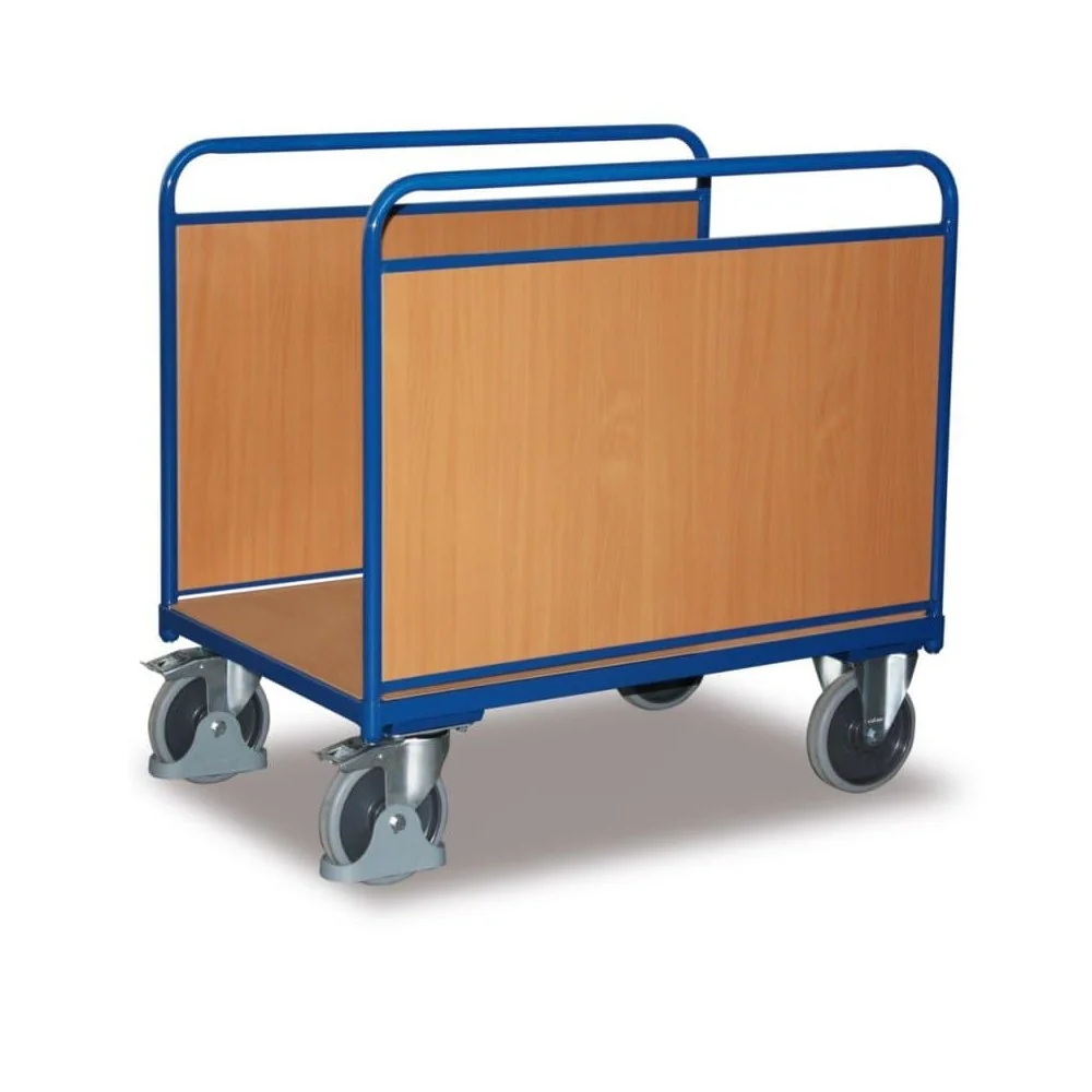 Seitenbügelwagen, Holzwand, EasySTOP, Typ M, 500kg Traglast