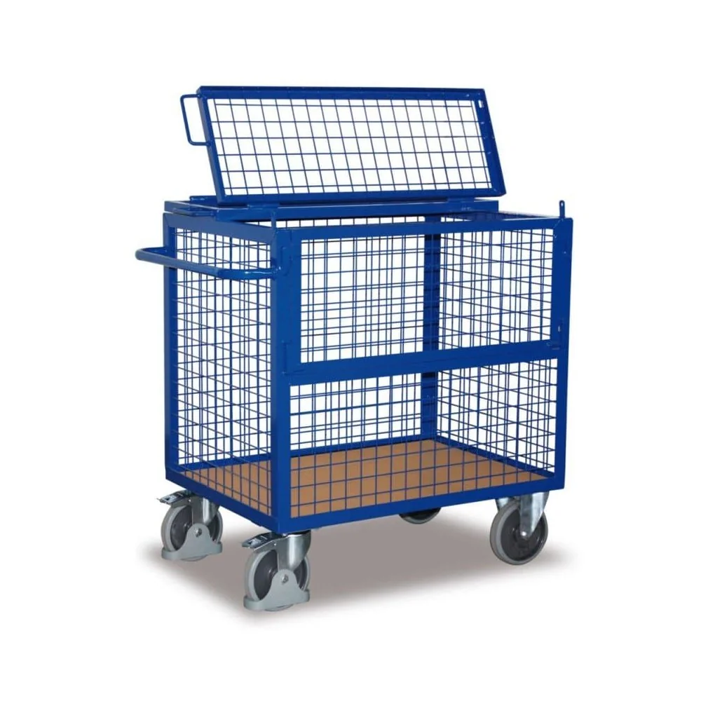 "Drahtgitter Kastenwagen mit Deckel Typ M + EasySTOP image"