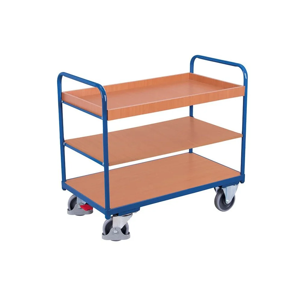 "Etagenwagen mit 1 Tablett und 2 Böden 250 kg Typ M + EasySTOP image"