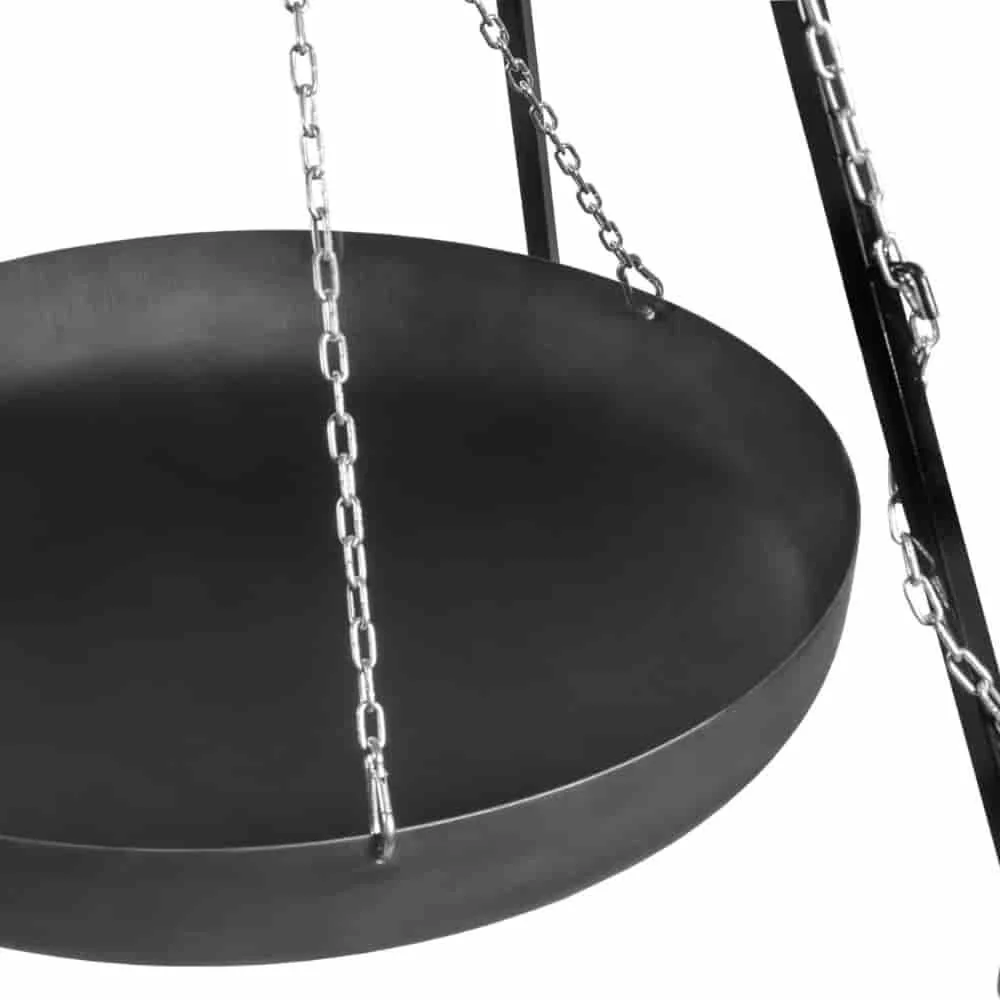 "Wok Pfanne 70 cm, Naturstahl, für Dreibein & Feuerstelle image"