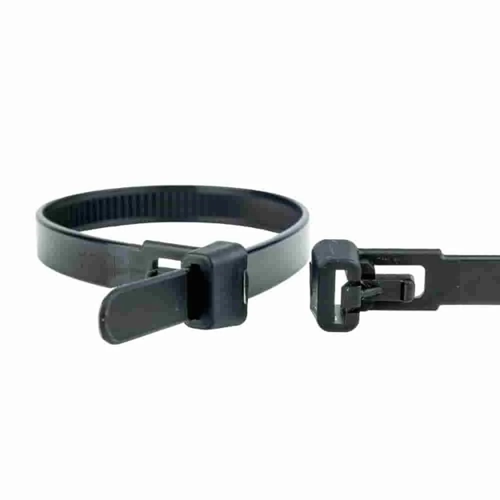 "Kabelbinder, wiederlösbar, 100 Stück, 100mm, schwarz, industriequalität image"