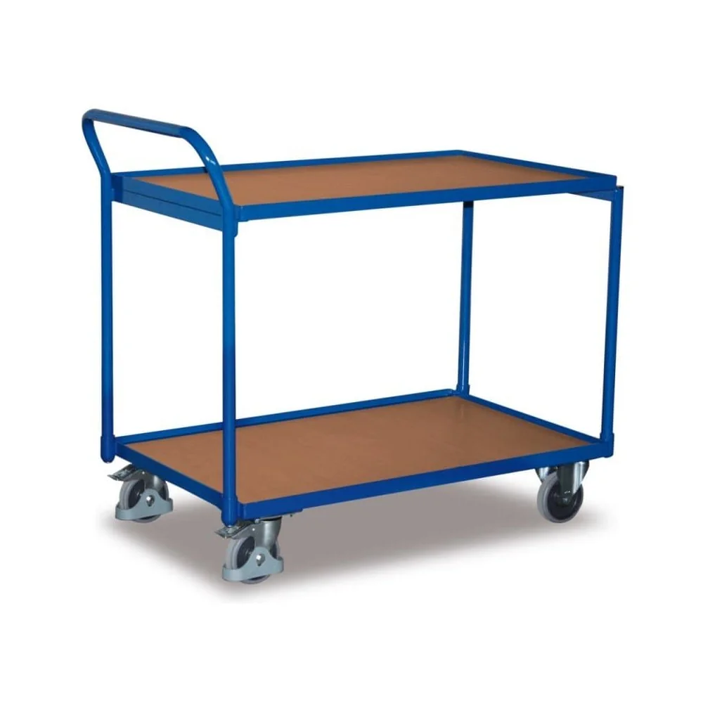 "Tischwagen 250 kg mit 2 Ladeflächen hoher Schiebebügel Typ L + EasySTOP image"