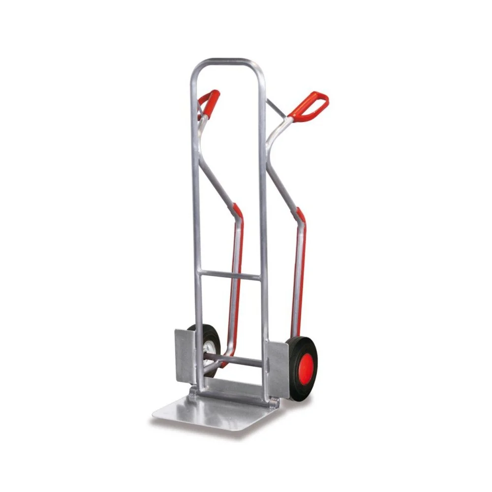 "Stapelkarre Alu 200 kg, Klappschaufel, Gleitkufen, Vollgummibereifung image"